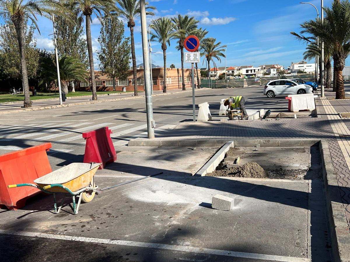 Las obras en los carriles bicis se están ejecutando en la actualidad.