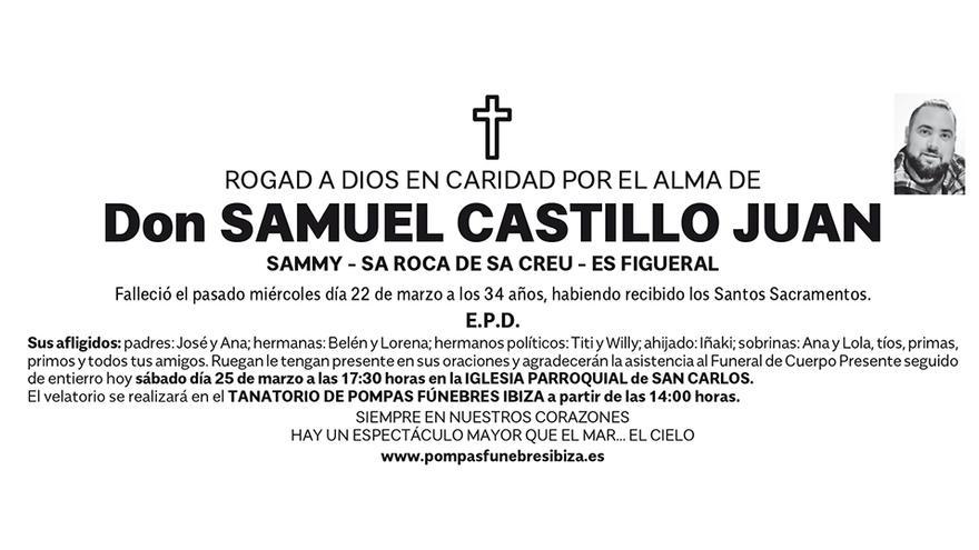 Esquela Samuel Castillo Juan