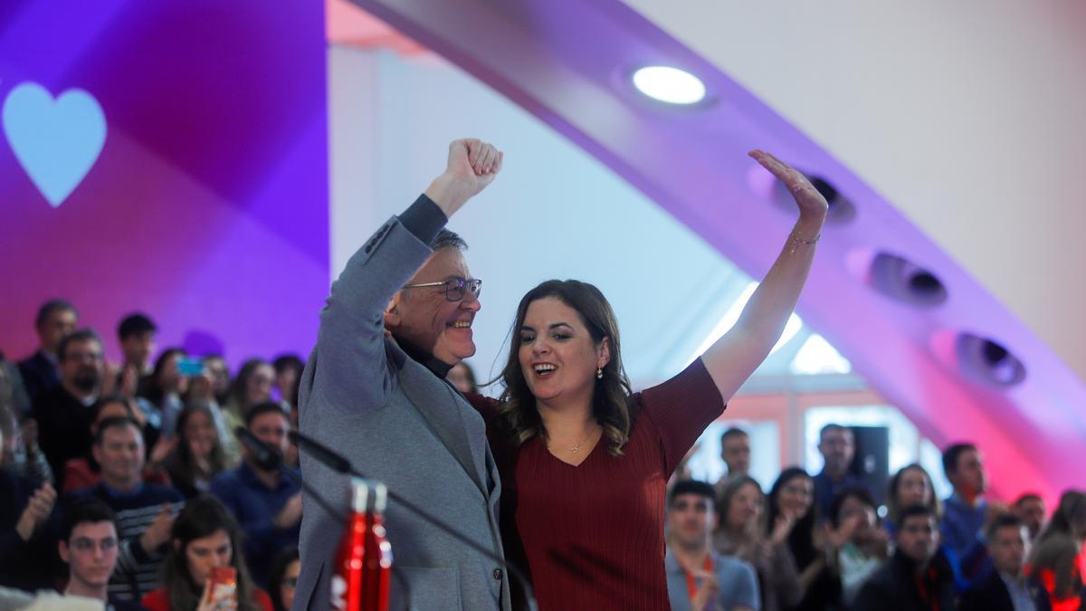 Puig y Sandra Gómez, en un acto reciente en València.