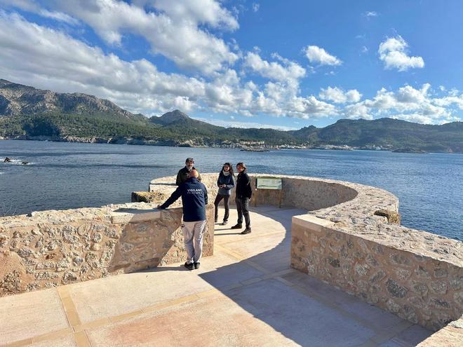 Finalizan las obras de reforma y restauración en el mirador de Miranda, en el Parque Natural de sa Dragonera