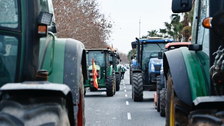 Los centros educativos de Cáceres avisan a las familias de problemas de circulación el miércoles por la tractorada