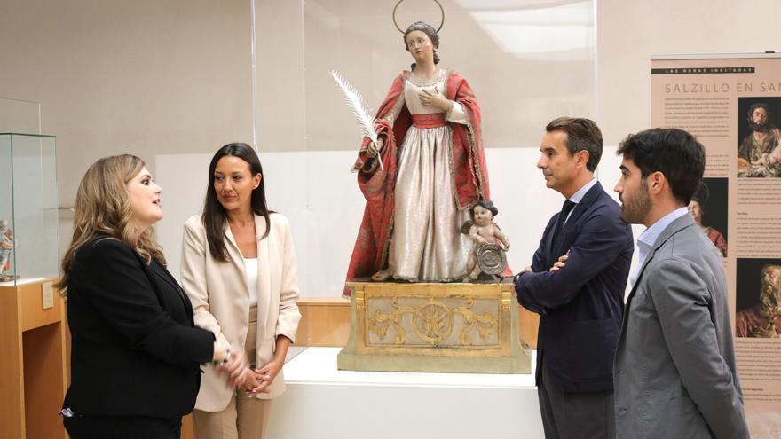 Una exhibición con imágenes de Salzillo y de Roque López procedentes de la iglesia de San Bartolomé en el Museo Salzillo