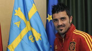 El davanter asturià i Juan Mata compareixen davant els mitjans abans del partit contra Finlàndia.