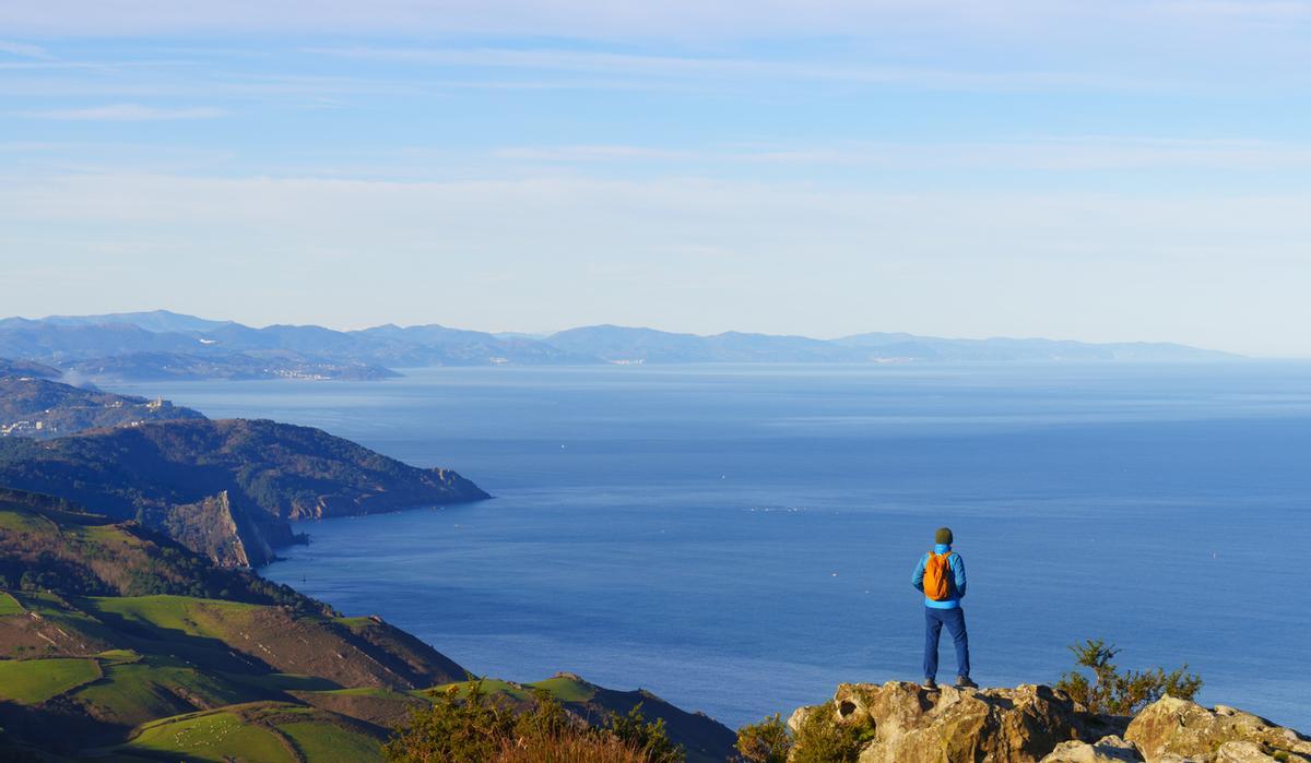 Vistas desde el monte Jaizkibel, Euskadi