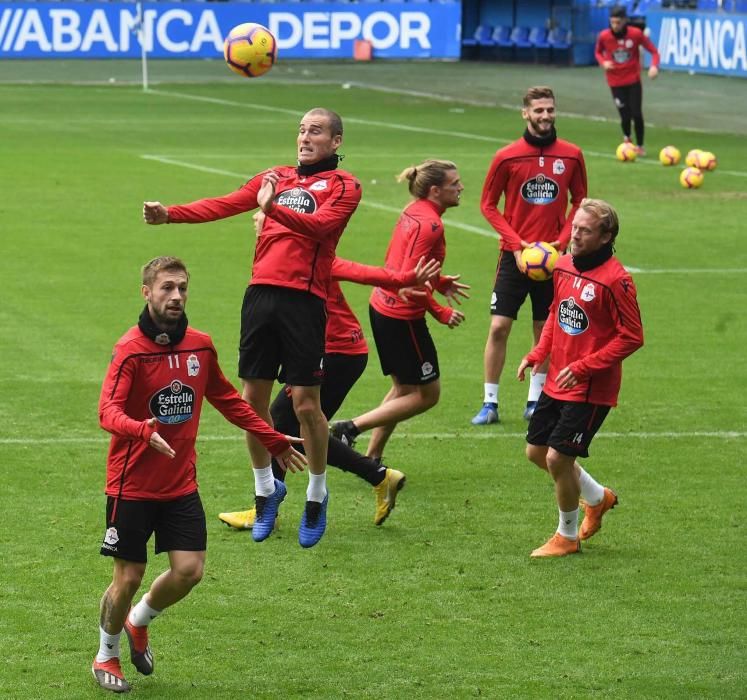 Entrenamiento en Riazor (20/12/18)