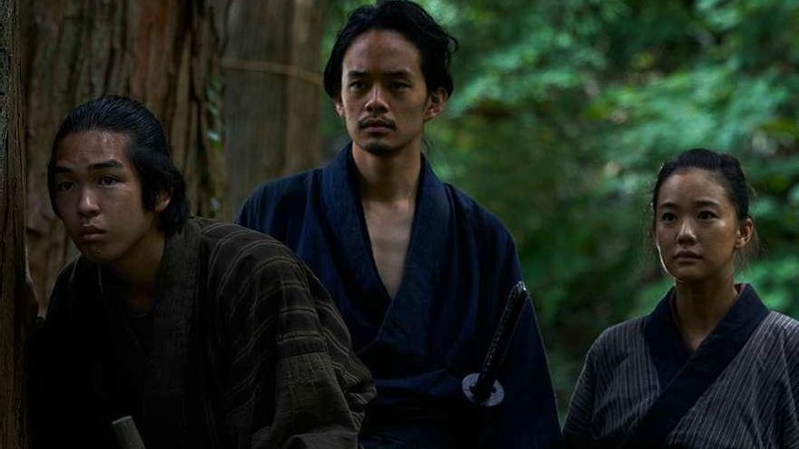 Una escena de la película &#039;Zan&#039;, de Shinya Tsukamoto, que cerró ayer el concurso en la Mostra.