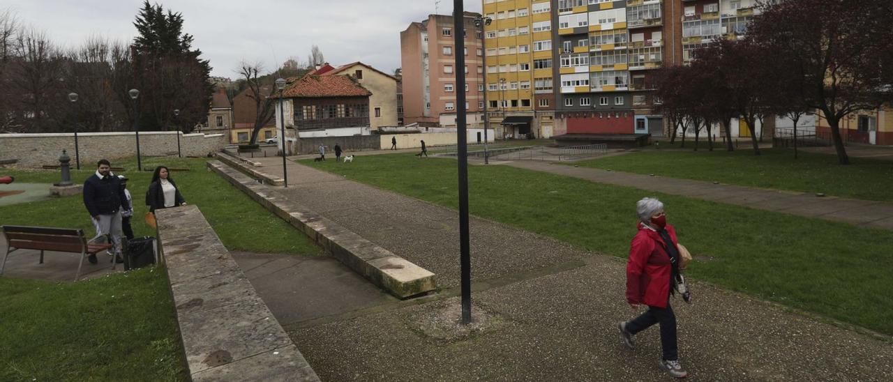 El parque de Villalegre de la calle Alonso Ojeda, donde se habilitará la pistade “pump truck” .