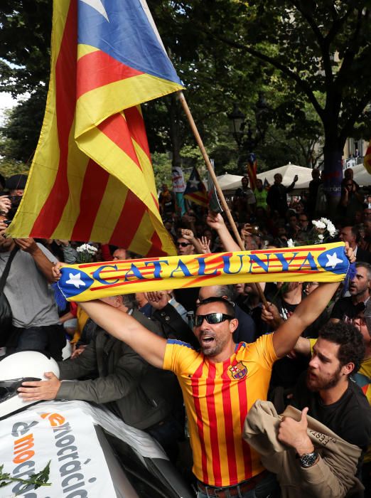 Protestas por las detenciones en Barcelona