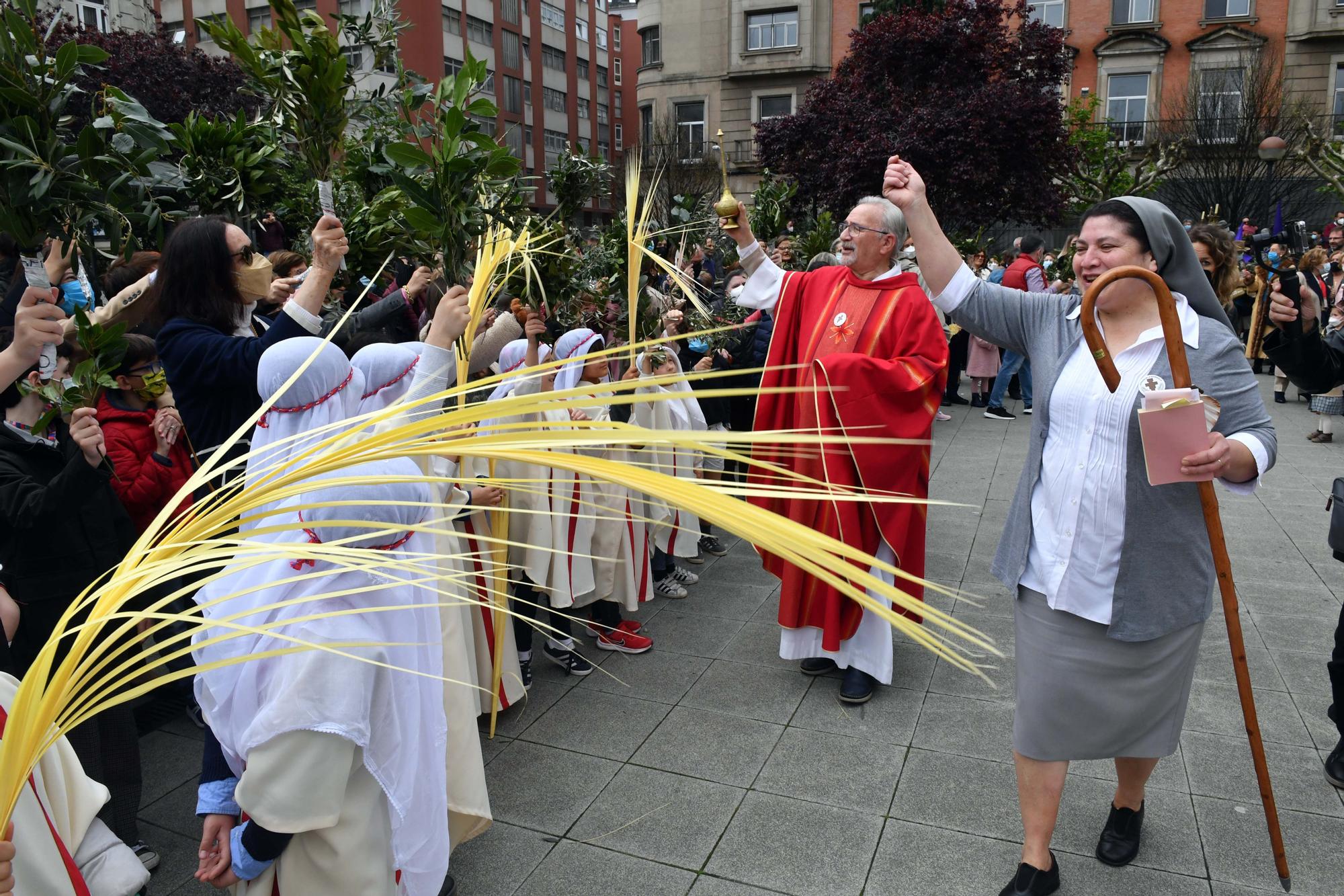 La procesión de la borriquilla en A Coruña