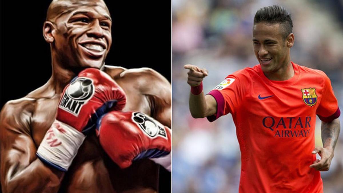 Neymar, feliz con la victoria de Mayweather