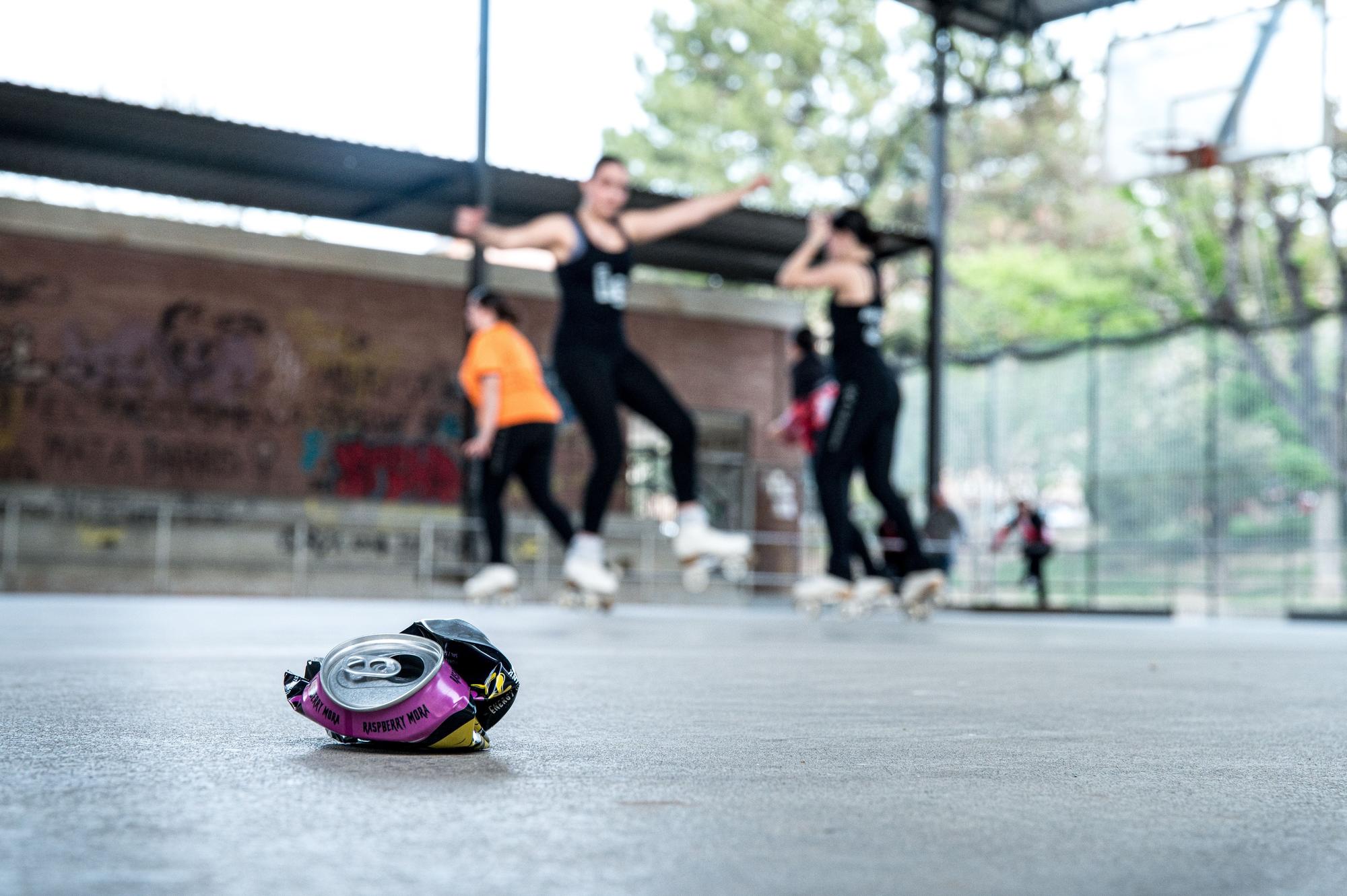 Entrenament a la pista de la Font dels Capellans del Club Patinatge Artístic Manresa