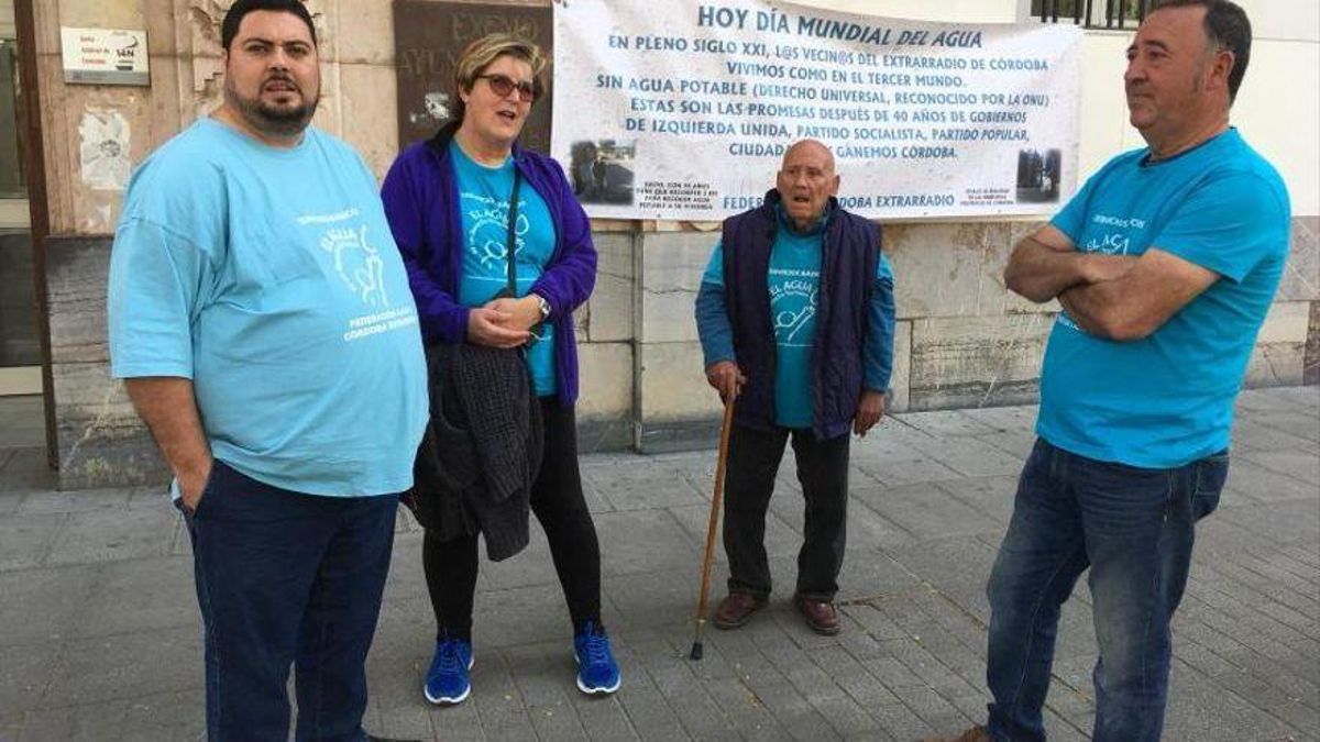 Acto celebrado hace dos años por Federación Córdoba Extrarradio por el Día Mundial del Agua.
