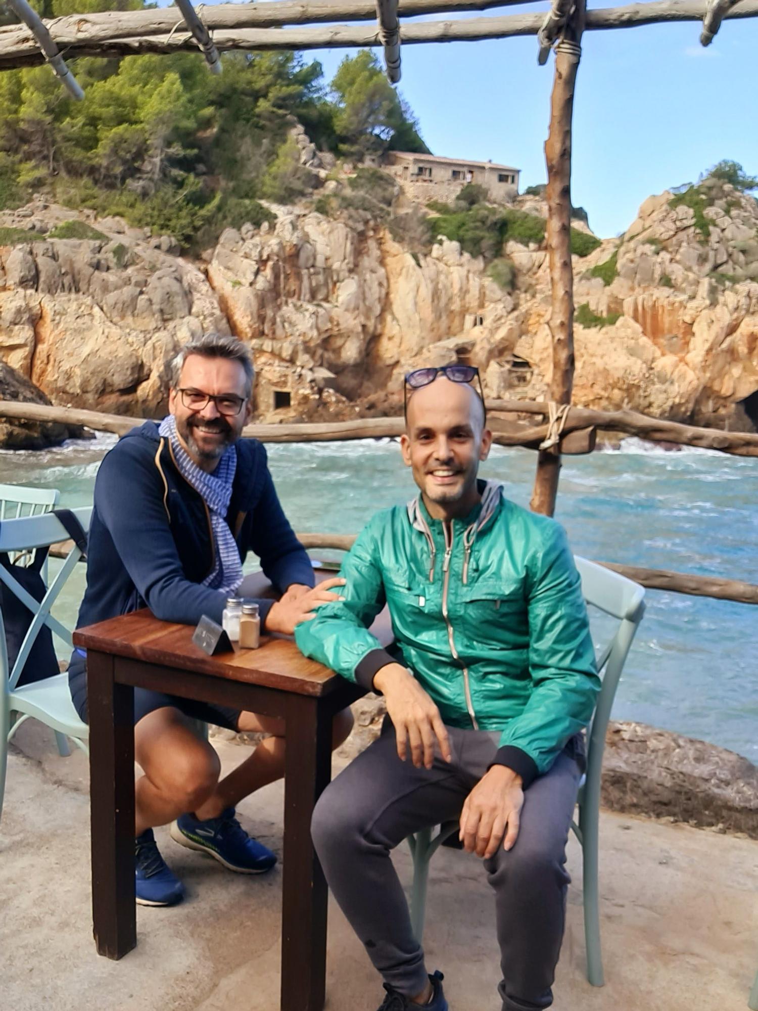 Marc Renner mit Rodolfo Prevelato auf Mallorca.