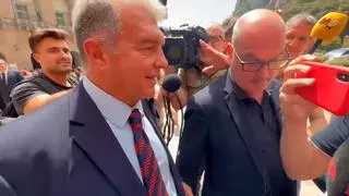 Laporta no suelta prenda sobre Nico Williams: “Sois incorregibles”