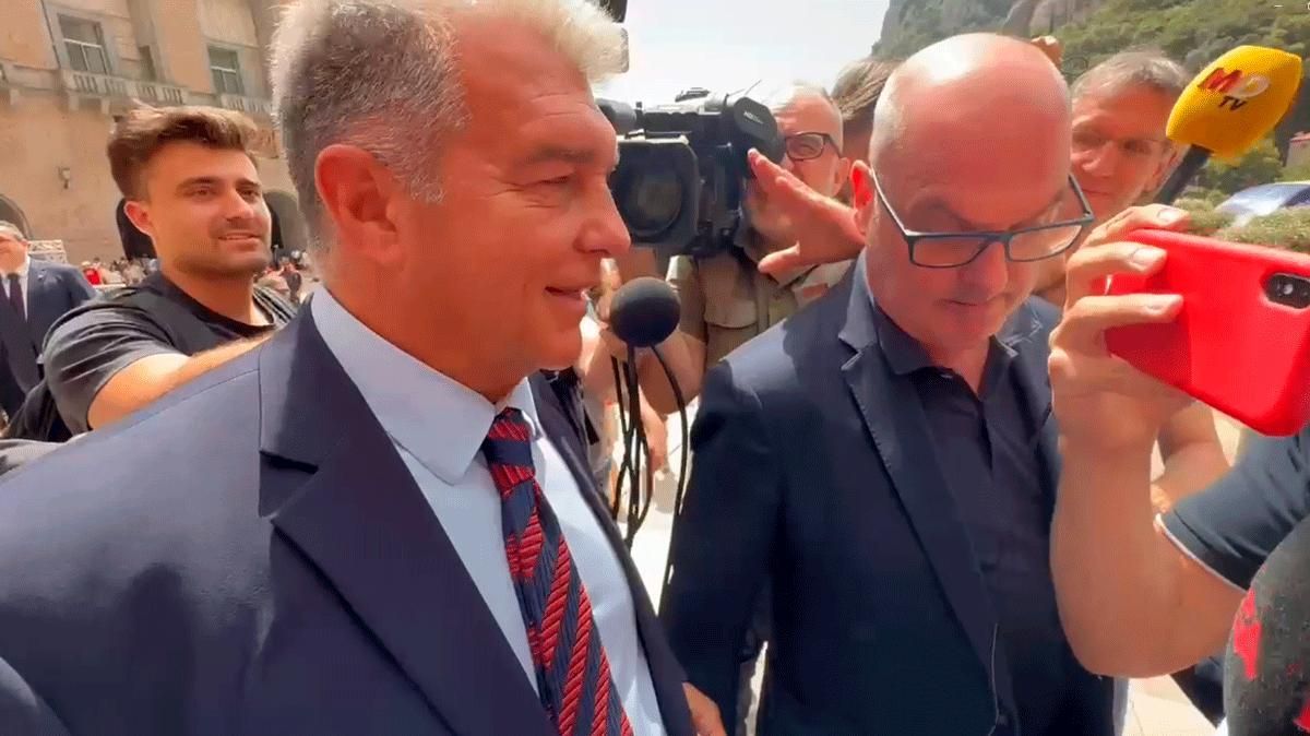 Laporta no suelta prenda sobre Nico Williams: “Sois incorregibles”