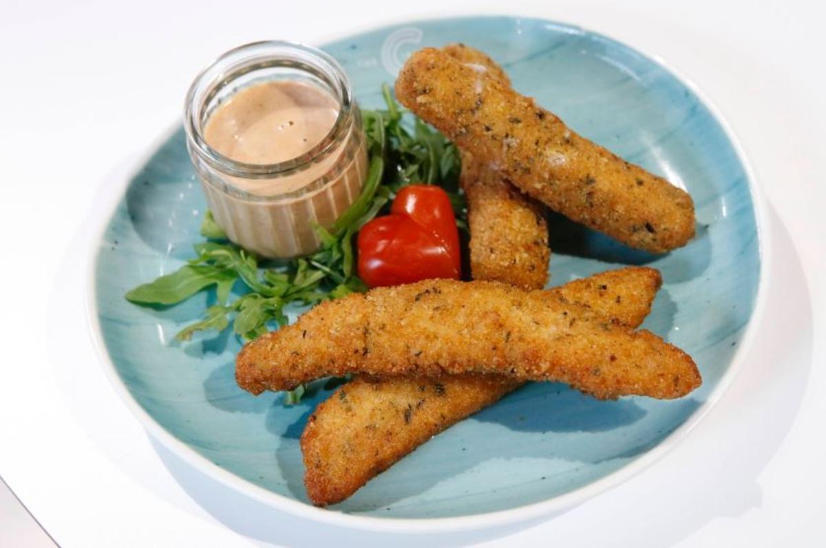Mozarella- und Hühnchensticks