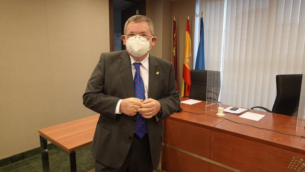 José Francisco Parra, durante una intervención en la Asamblea Regional.