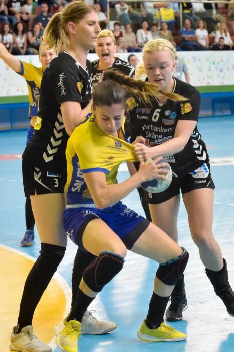 07-04-2019 TELDE. Ida de las semifinales de la Challenge Cup entre el Rocasa de Gran Canaria y el Kristianstad Handboll de Suecia  | 07/04/2019 | Fotógrafo: Andrés Cruz