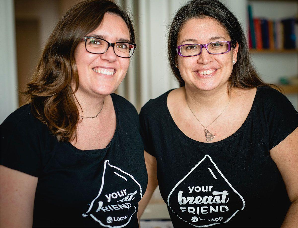Maria Berruezo y Alba Padró, las creadoras de la app 'LactApp'
