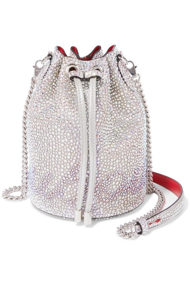 Bolso en piel con cristales, de Christian Louboutin