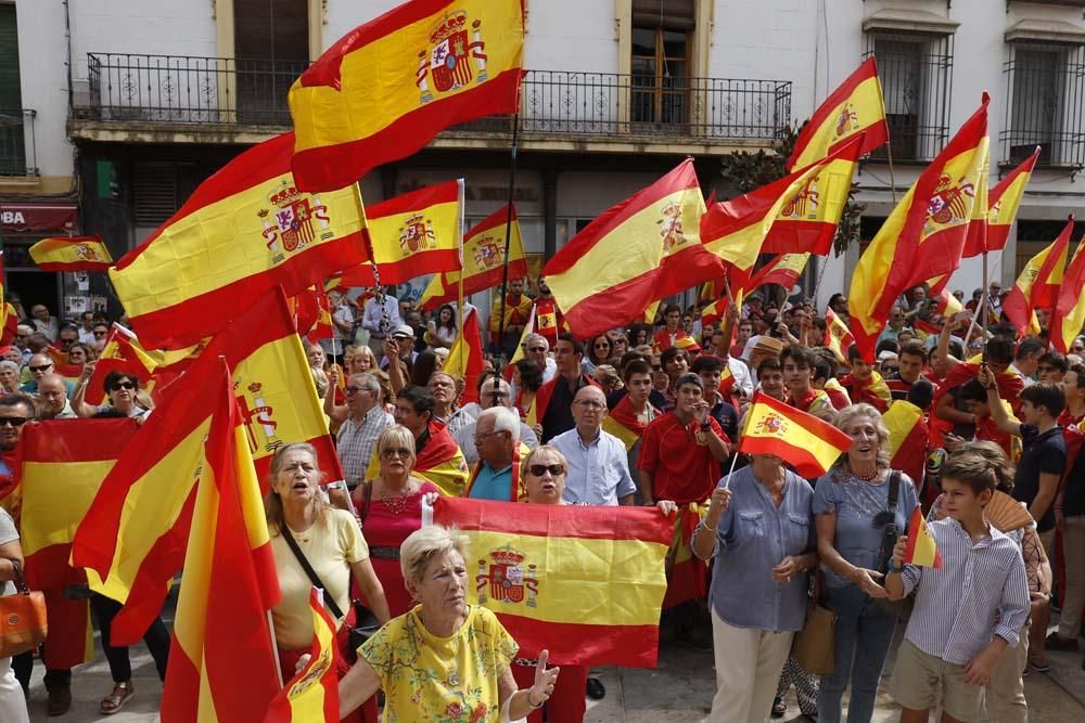 Concentraciones en Córdoba y en varios puntos de la provincia en defensa de España.