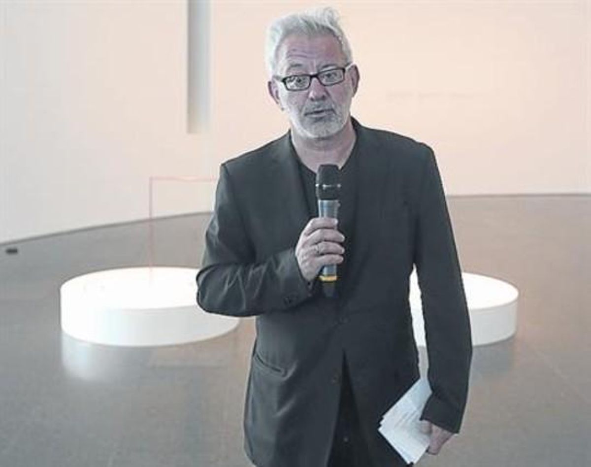Bartomeu Marí, ahir durant la presentació de la mostra d’Iman Issa. Bartomeu Marí, ahir durant la presentació de la mostra d’Iman Issa.