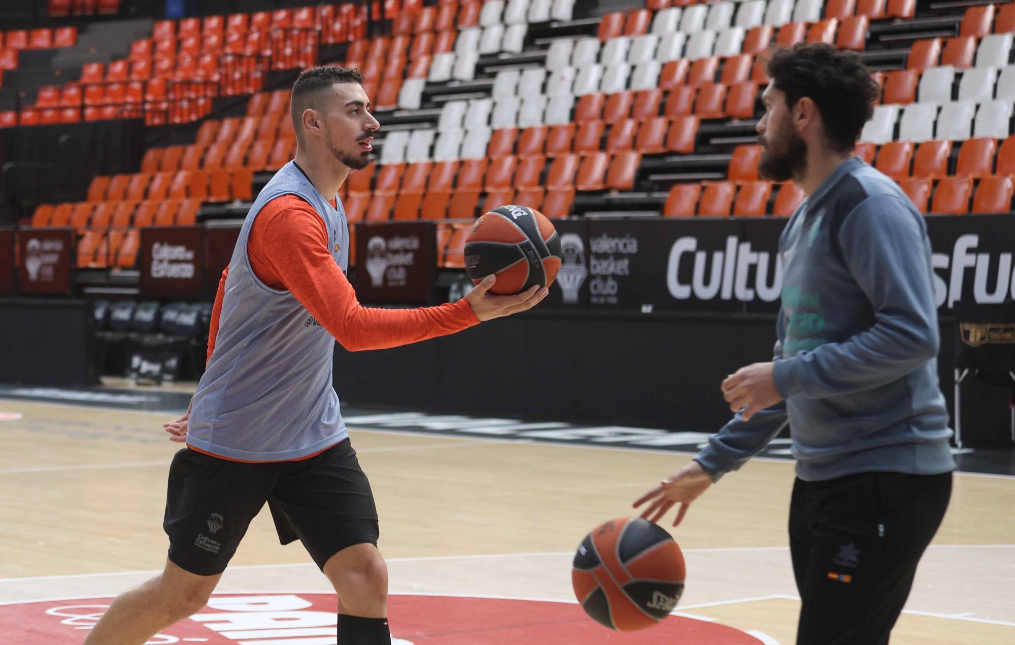 Entrenamiento previo al partido de Euroleague frente al Anadolu Efes Istanbul