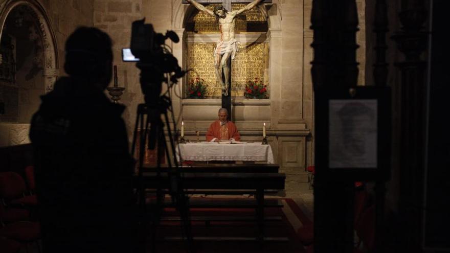 Misa retransmitida desde la Catedral de Zamora.