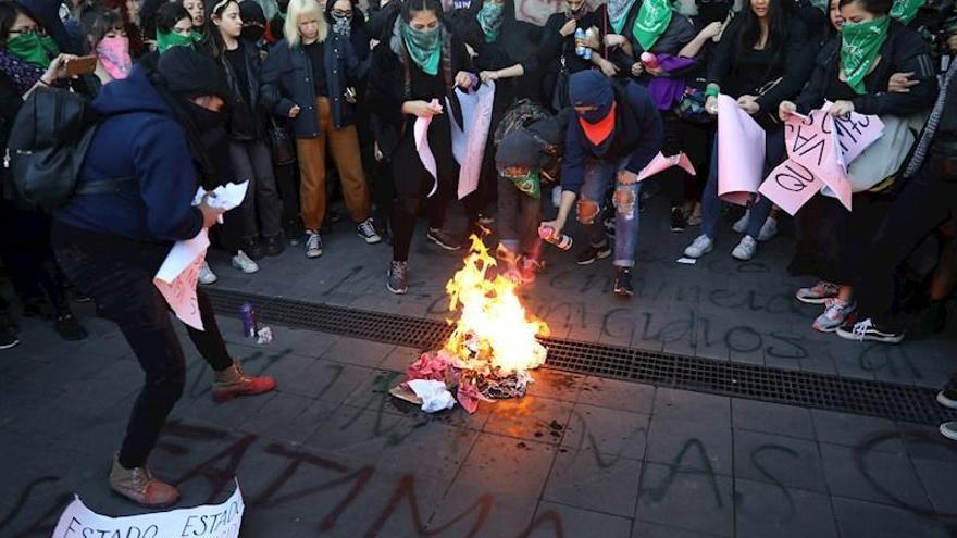 Protestas en México por la inacción del Gobierno ante el feminicidio