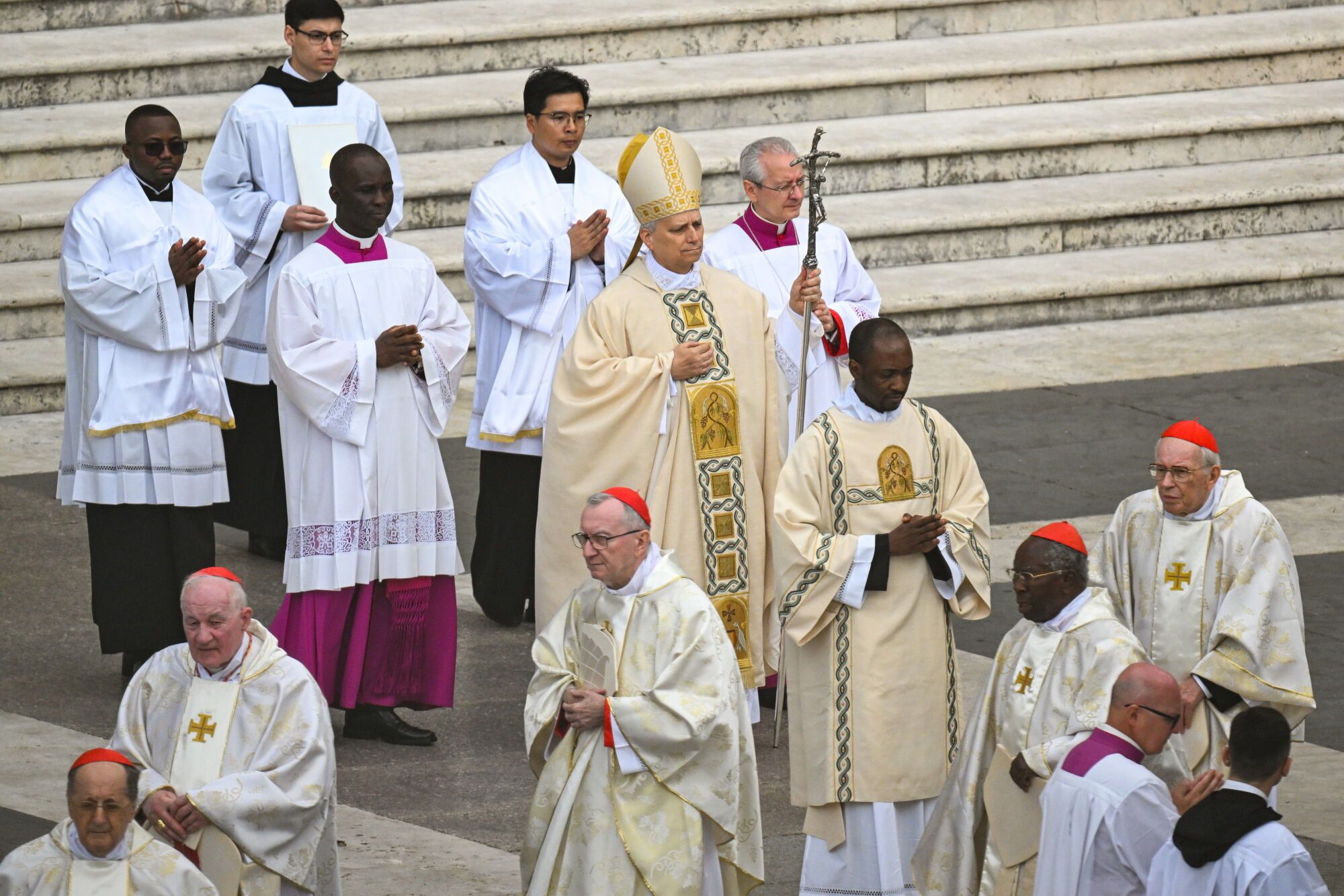 Vatican Cty (Vatican City State (Holy See)), 18/05/2025.- Pope Leo XIV (C) leads theÂ Holy Mass for the Beginning of the Pontificate, at St. Peter's Square, in Vatican City, 18 May 2025. (Papa) EFE/EPA/DAREK DELMANOWICZ POLAND OUT. POLAND OUT