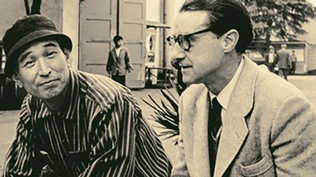 José Suárez con Akira Kurosawa. | ARQUIVO DO AUTOR