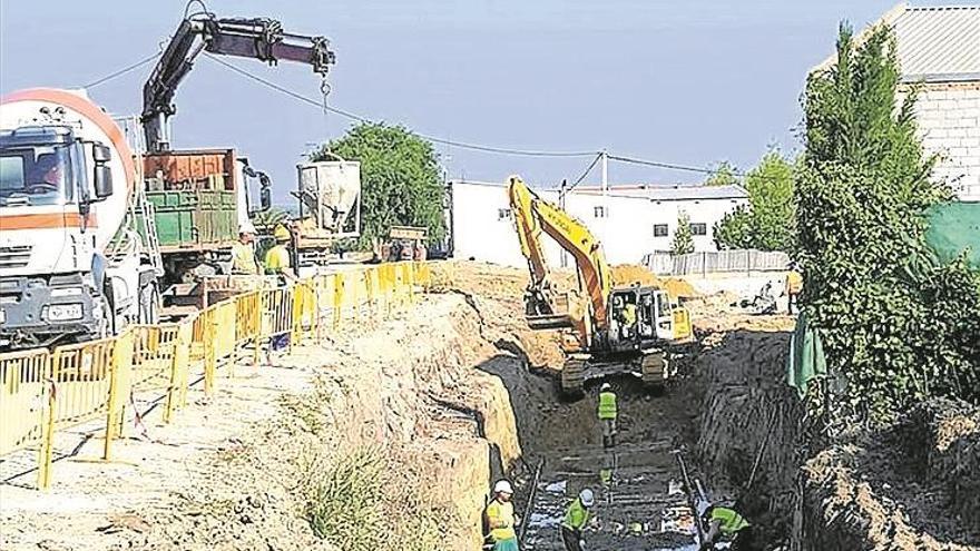 cortado por obras el camino de córdoba en cañete