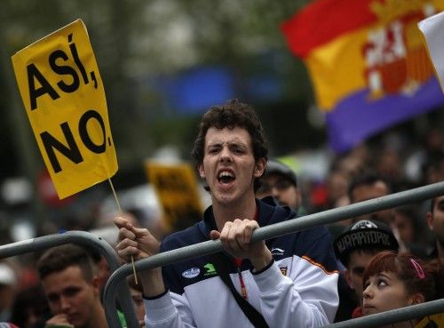 Protesta de "asedio" al Congreso de los Diputados organizada por la Plataforma en Pie