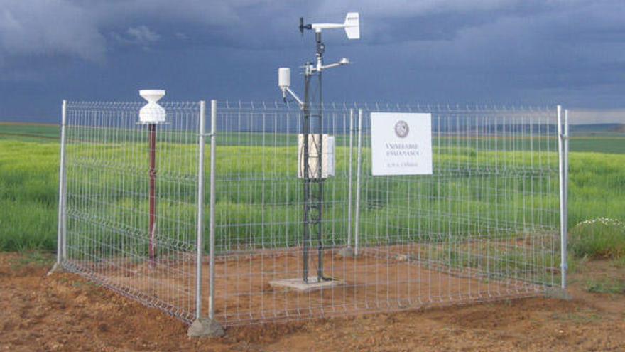 Una estación de medición situada en la comarca zamorana de La Guareña.