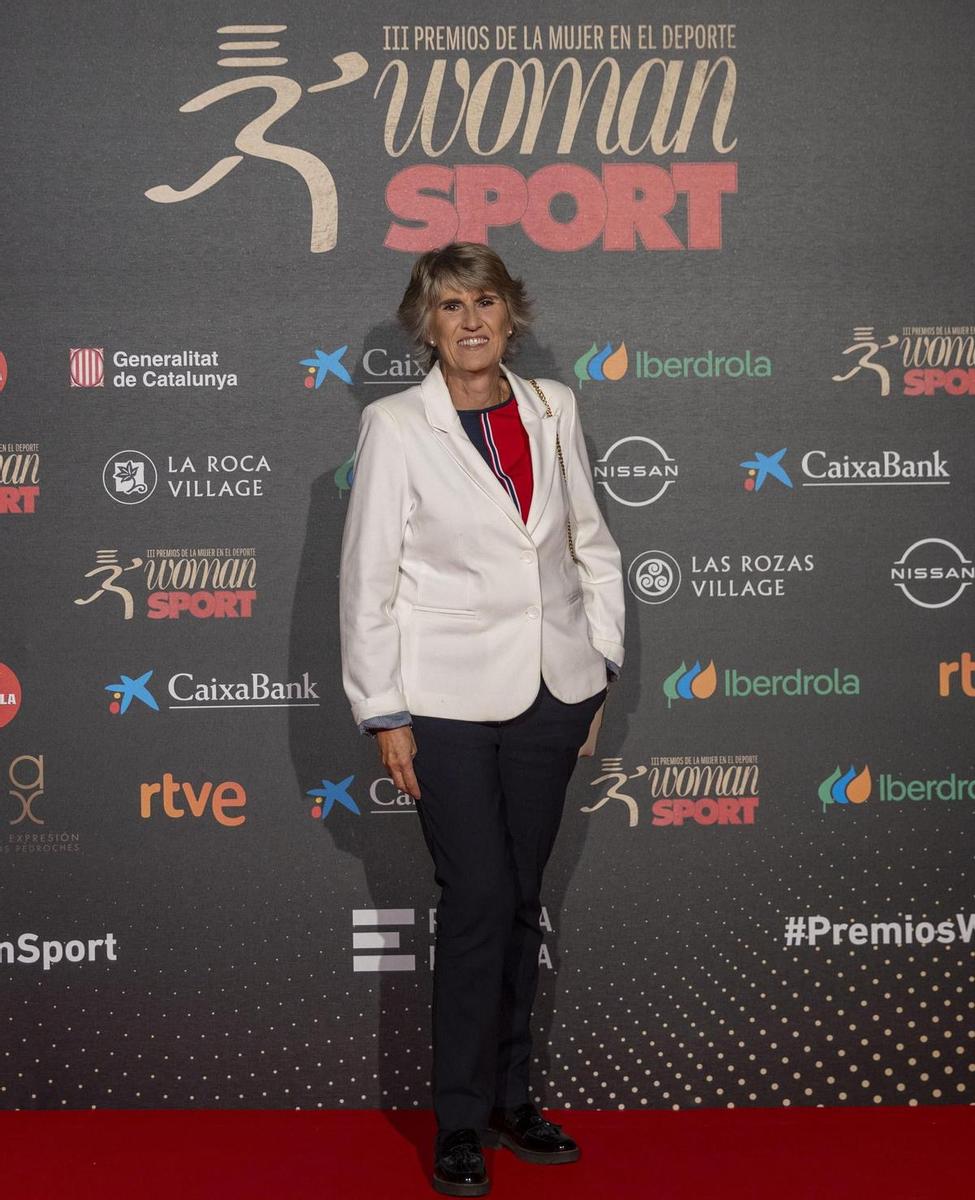 La periodista Paloma del Río, en la alfombra roja de los Premios Woman Sport 2023
