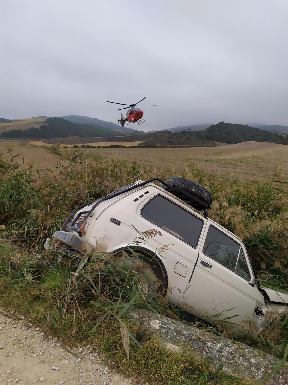 Accidente de tráfico en el que actuó el agente.