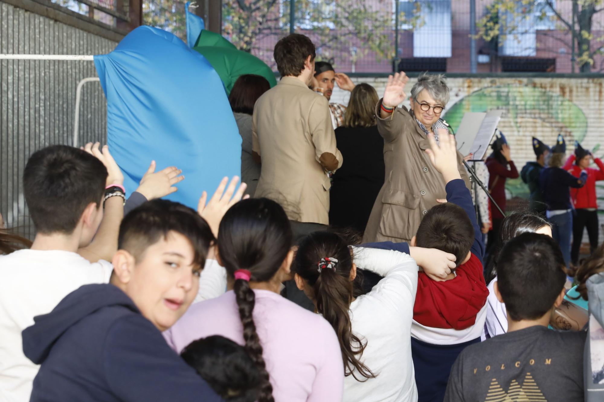 En imágenes: Amagüestu en el colegio García Lorca de Gijón