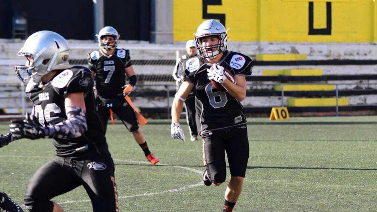 Los Badalona Dracs durante una sesión de entrenamiento