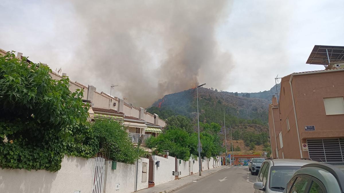 Las imágenes del grave incendio forestal en Los Garres (Murcia)