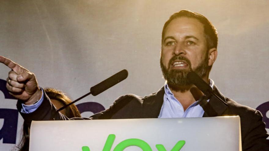 El líder de Vox, Santiago Abascal.