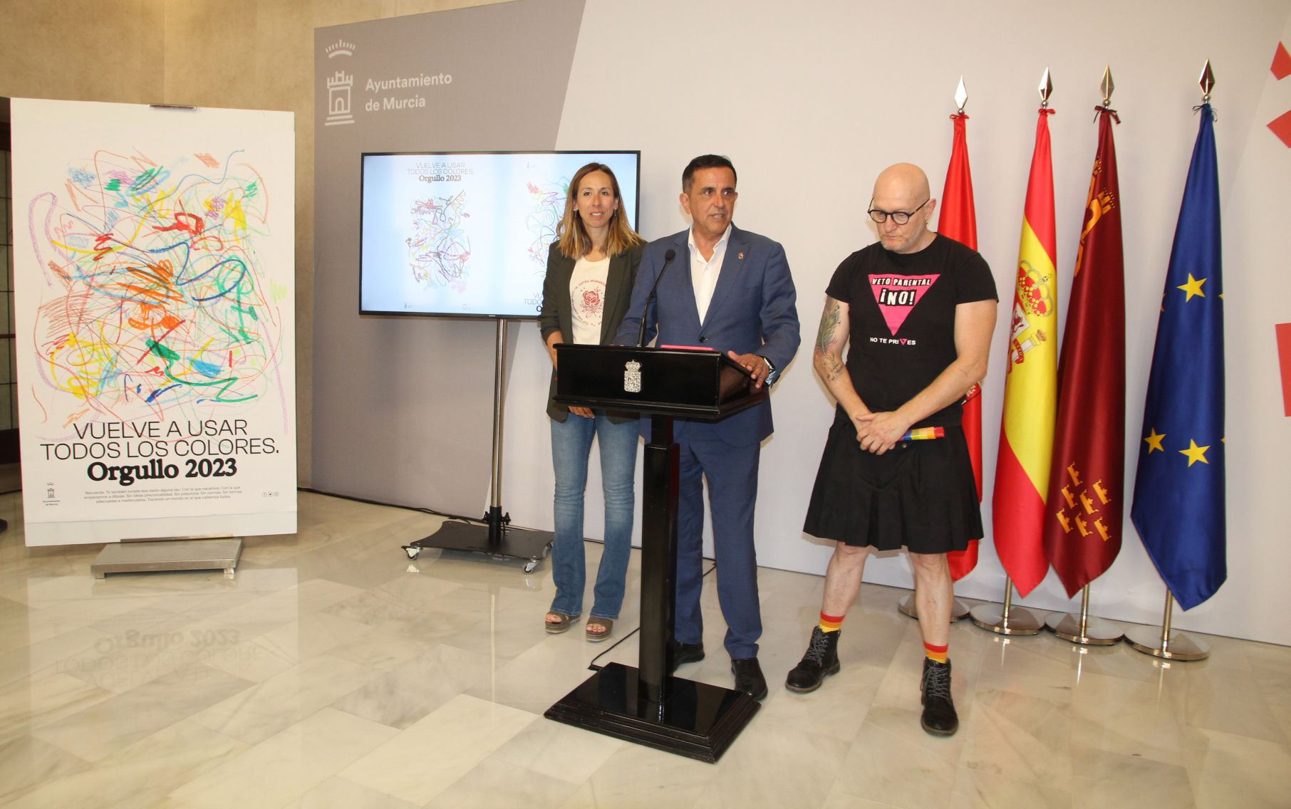 Presentación del cartel del Orgullo 2023 de Murcia