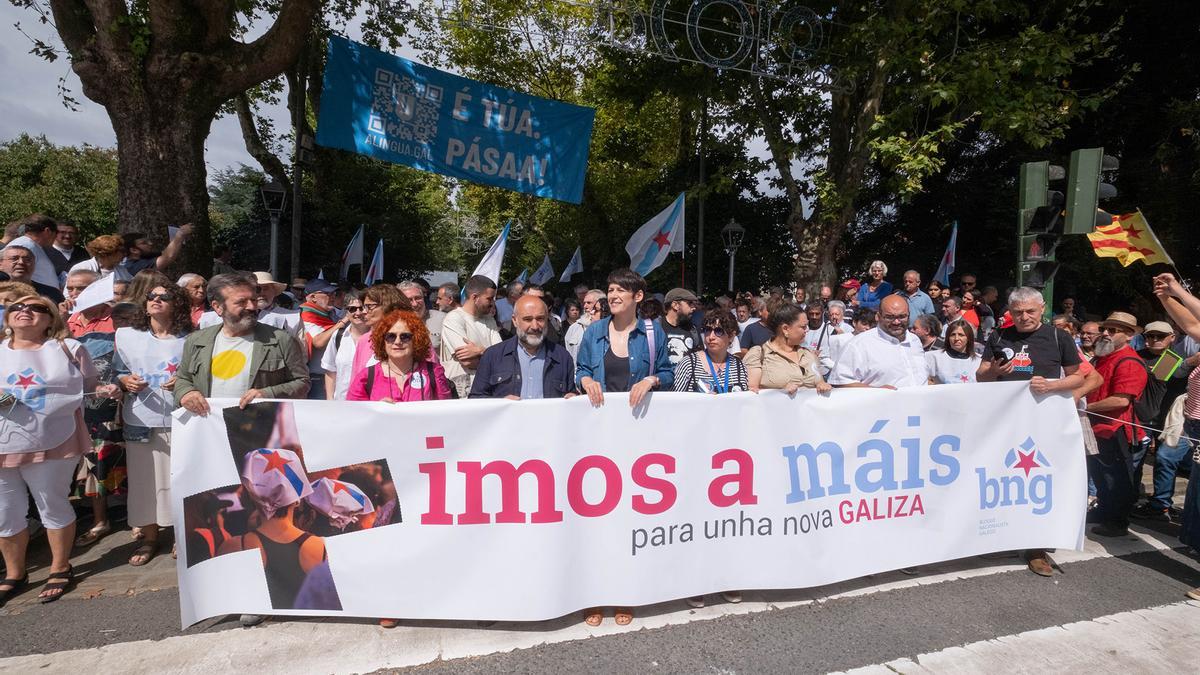 O BNG marcha por Santiago na procura dun cambio político en Galicia