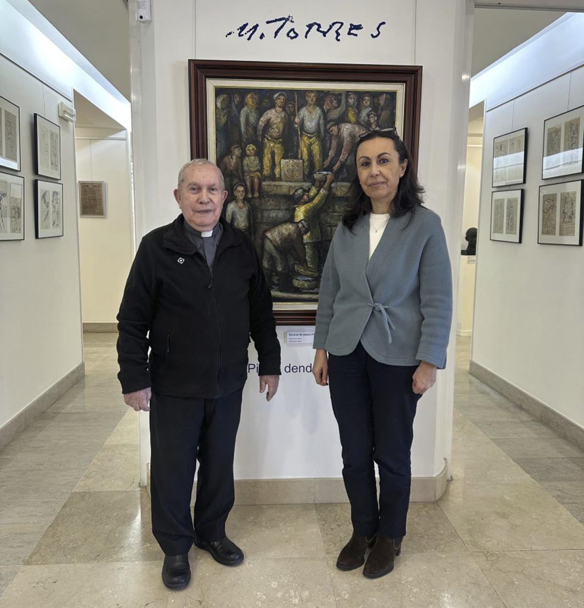 Reunión entre la alcaldesa de Marín y Pedrosa en el Museo Torres. | FDV