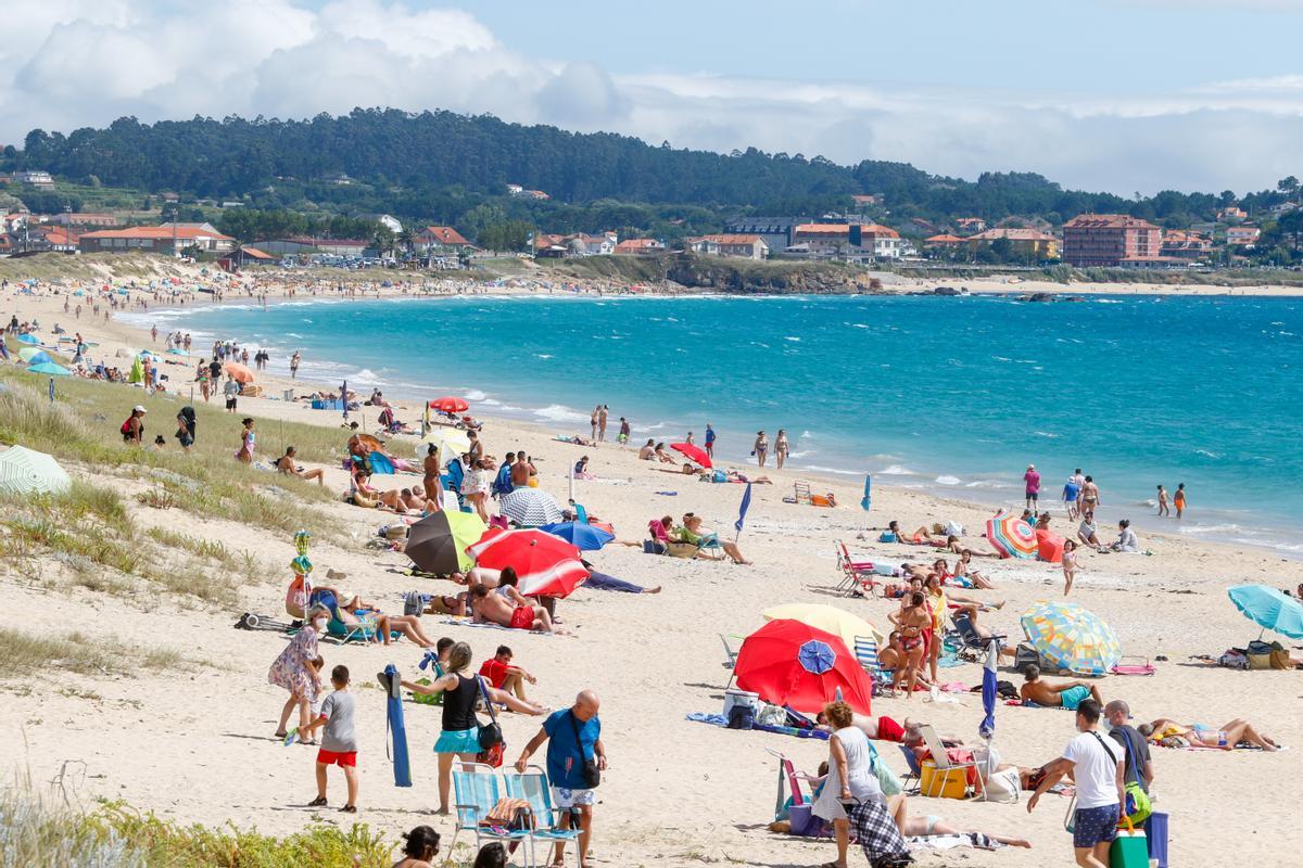 La playa de A Lanzada es una de las más concurridas de O Salnés