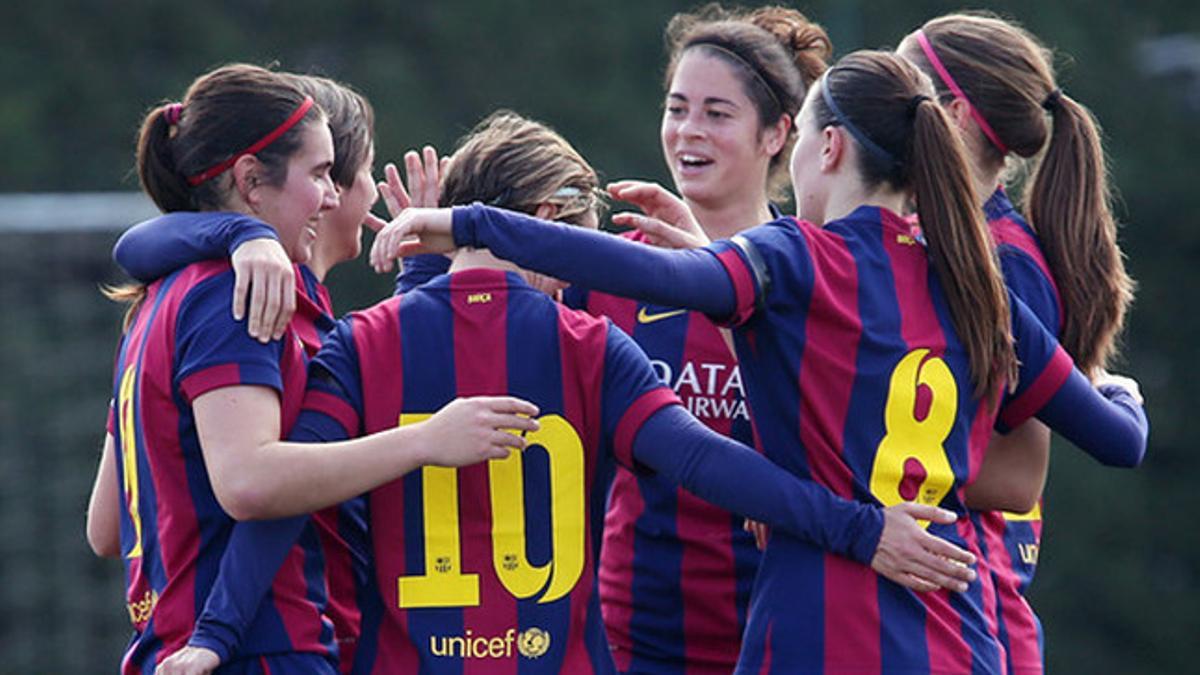 El Barça femenino pasó por encima del Sporting Huelva