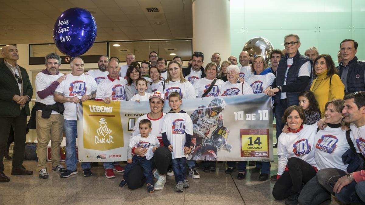 Laia Sanz, a su llegada a Barcelona