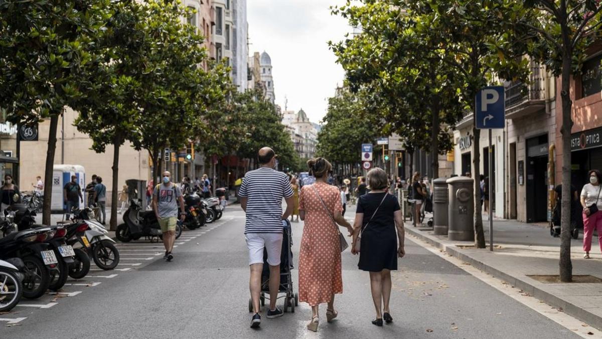 Itinerario seguro en la calle Gran de Gràcia