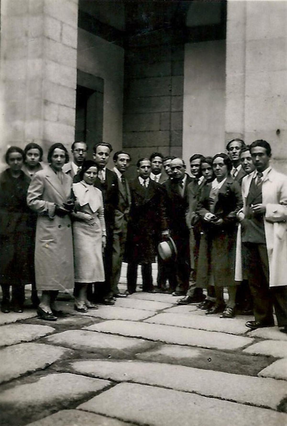 Julián Marías en una excursión con Ortega y Gasset, Zubiri y Zambrano.