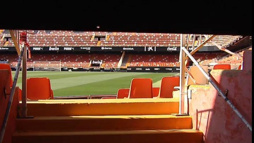 El Valencia prepara Mestalla para la vuelta del público