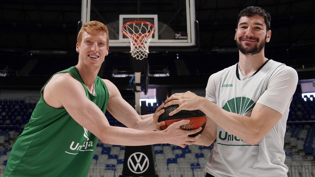 Alberto Díaz y Darío Brizuela, jugadores del Unicaja.